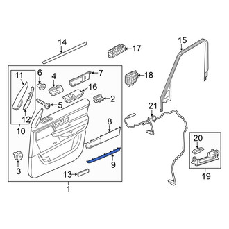 Land Rover OE - Front Left Door Panel Insert