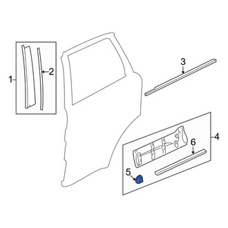 Land Rover OE - Door Molding Clip