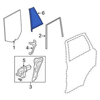 Land Rover OE - Rear Right Door Glass