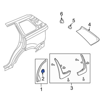 Land Rover OE - Wheel Arch Molding Clip