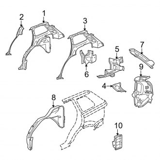 2008 Land Rover Range Rover Sport OEM Quarter Panels & Parts — CARiD.com