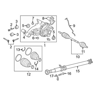 Land Rover OE - Rear Suspension - Axle & Differential (GT Limited Edition 3 / HSE / HSE Lux)