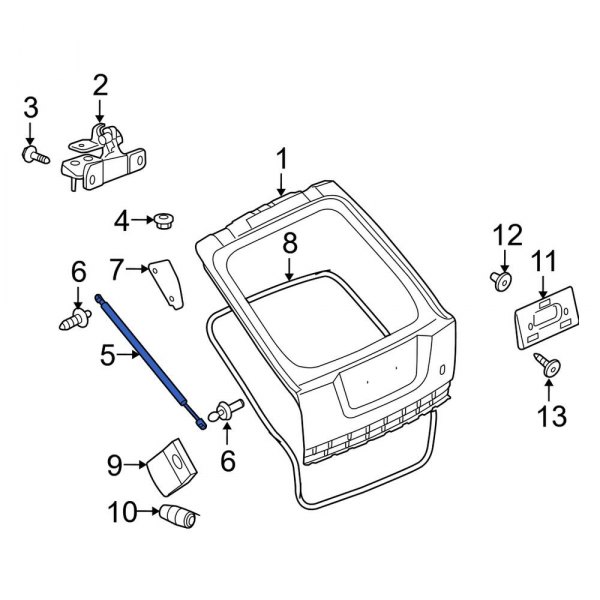 Liftgate Lift Support