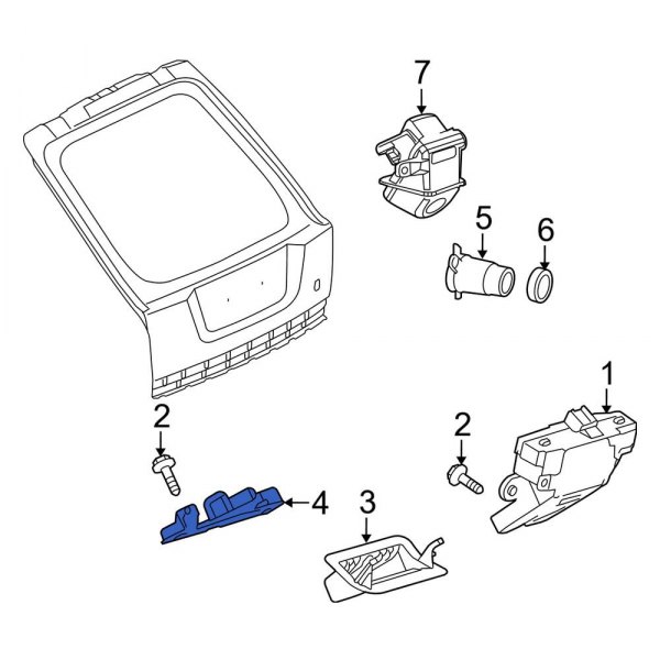 Liftgate Lock Striker Plate