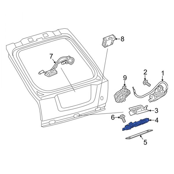 Liftgate Lock Striker Plate