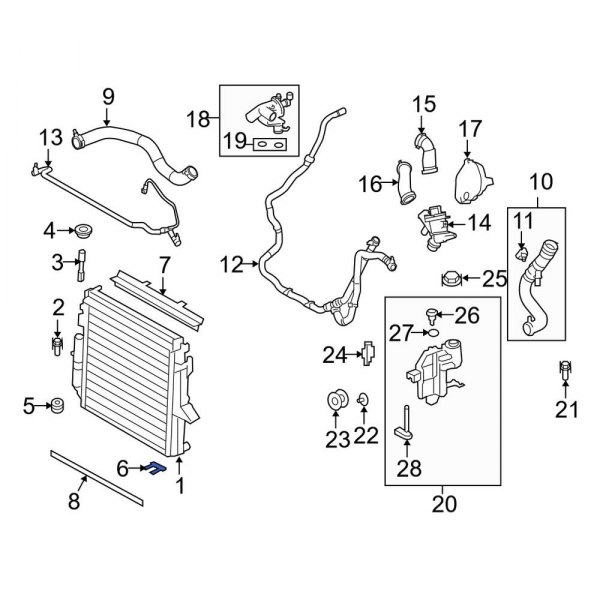 Radiator Mount Bracket