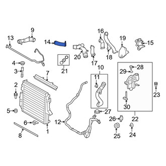 Land Rover OE - Upper Radiator Coolant Hose