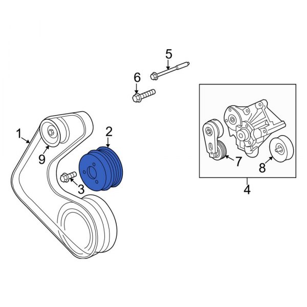 Engine Cooling Fan Pulley