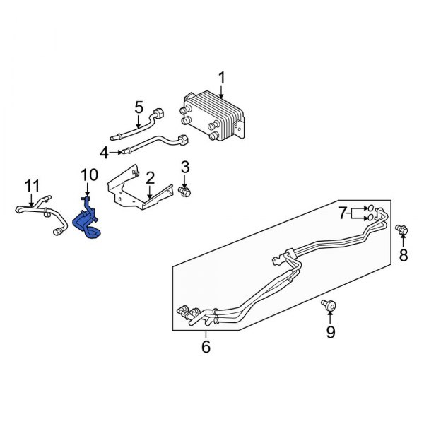 Automatic Transmission Oil Cooler Hose