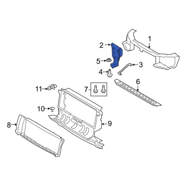 Radiator Support Panel Reinforcement