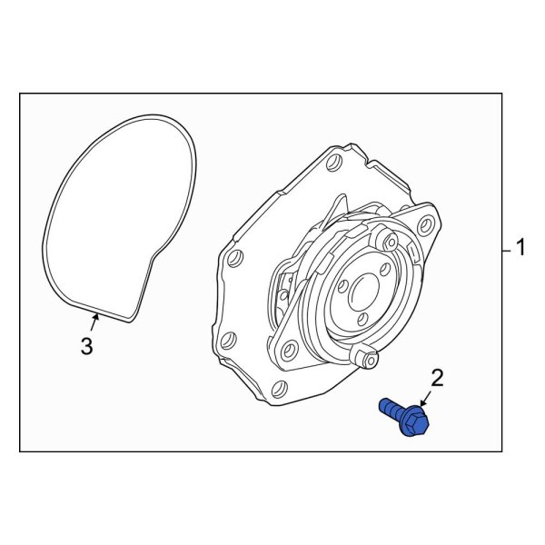 Engine Water Pump Bolt