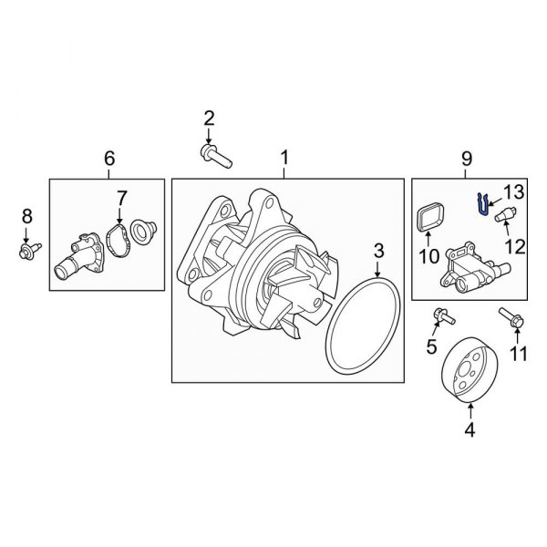 Engine Coolant Temperature Sensor C-Clip