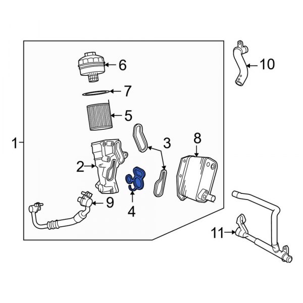 Engine Oil Filter Housing Gasket