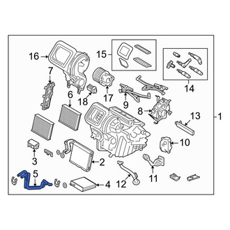 Land Rover OE - HVAC Heater Hose Outlet Tube