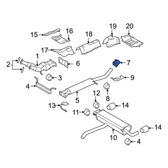Land Rover OE - Rear Exhaust Muffler Clamp