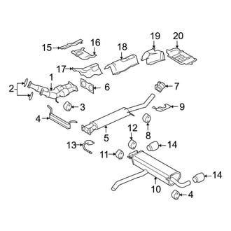 Land Rover OE - Exhaust System - Exhaust Components (Base / HSE / HSE Lux)