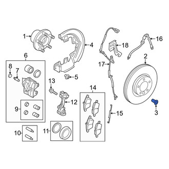 Land Rover OE - Disc Brake Rotor Bolt