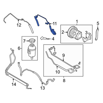 Land Rover OE - Power Steering Pressure Hose