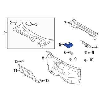Land Rover OE - Cowl Water Deflector