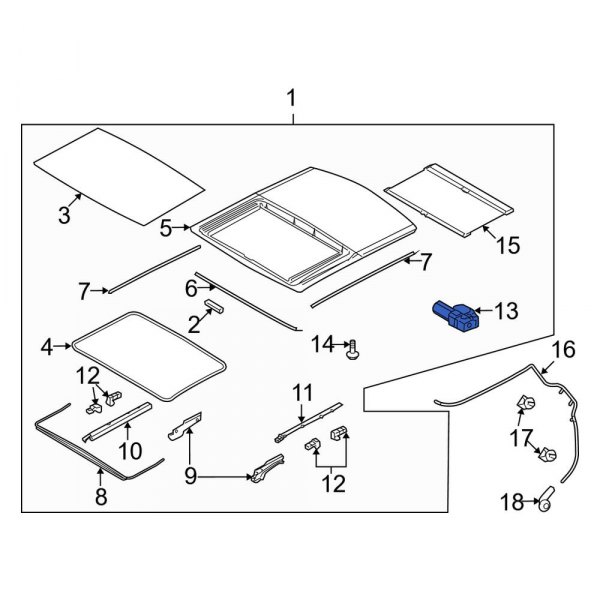 Sunroof Motor