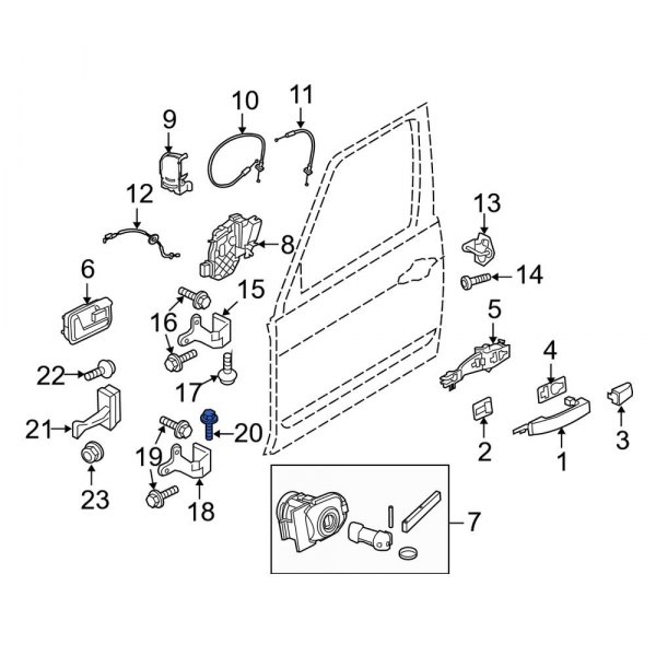 Door Hinge Bolt