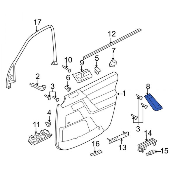 Interior Door Pull Handle