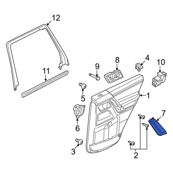 Interior Door Pull Handle