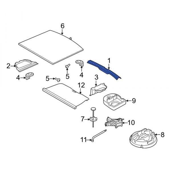 Liftgate Trim Scuff Plate