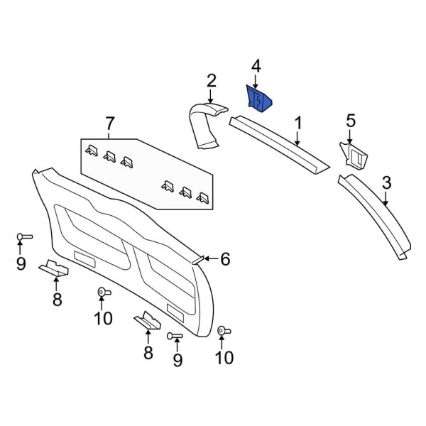 Liftgate Hinge Cap