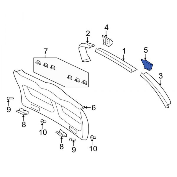 Liftgate Hinge Cap