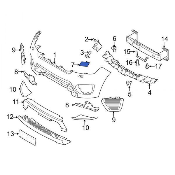 Headlight Washer Cover