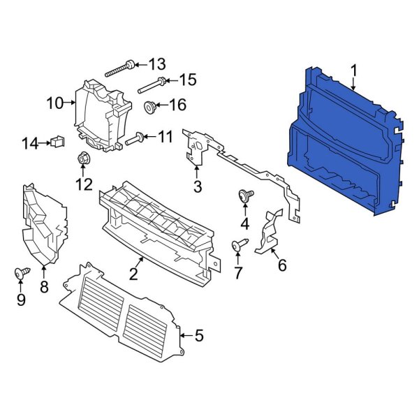 Radiator Support Air Deflector