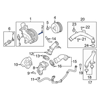 Land Rover OE - Cooling System Crossover Line Bolt
