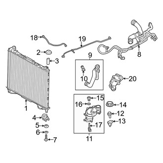 Land Rover OE - Cooling - Radiator & Components (Main), (5.0L)