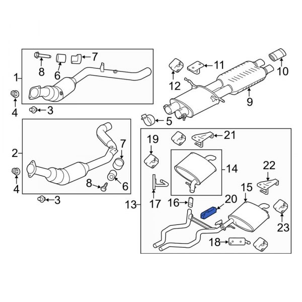 Land Rover OE LR049200 Exhaust Back Pressure Regulator