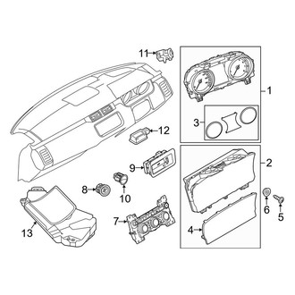 Land Rover OE - Instrument Panel - Cluster & Switches (Autobiography / HSE / HST / Supercharged / Supercharged Dynamic / SVR)