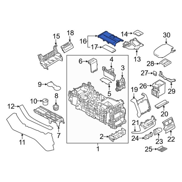 Automatic Transmission Shift Cover Plate