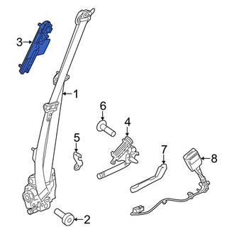 Land Rover OE - Front Seat Belt Height Adjuster
