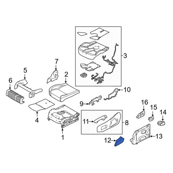 Seat Frame Trim Panel