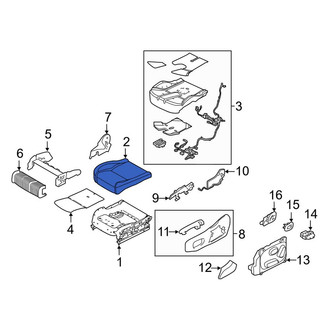 Land Rover OE - Front Left Seat Cover