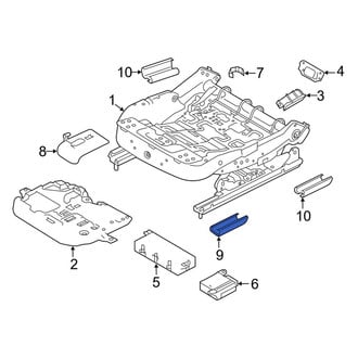 Land Rover OE - Front Rearward Seat Track Cover