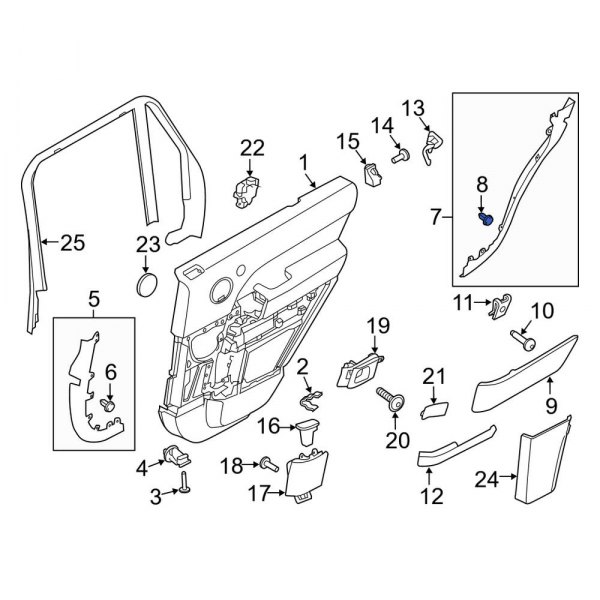 Door Trim Molding Clip