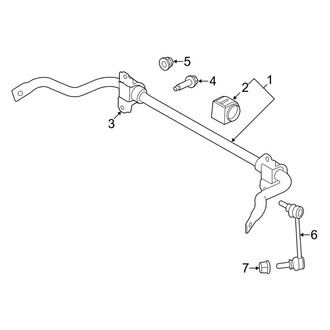 Land Rover OE - Rear Suspension - Stabilizer Bar & Components (W/O Active Stabilizer), (Autobiography / HSE / HSE Dynamic / SE / Supercharged / SVR)