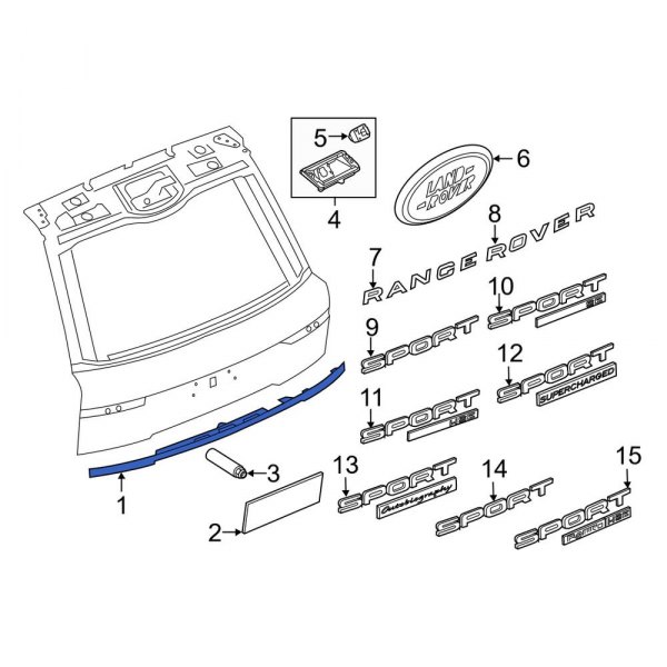 Liftgate Finish Panel