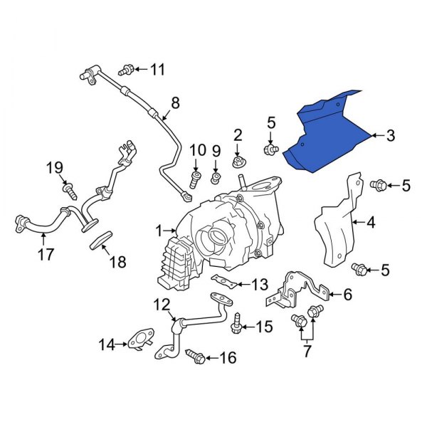 Turbocharger Mount Heat Shield