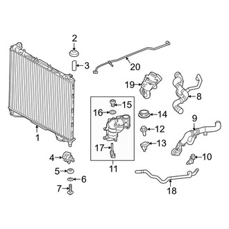 Land Rover OE - Cooling - Radiator & Components (Main), (Diesel)