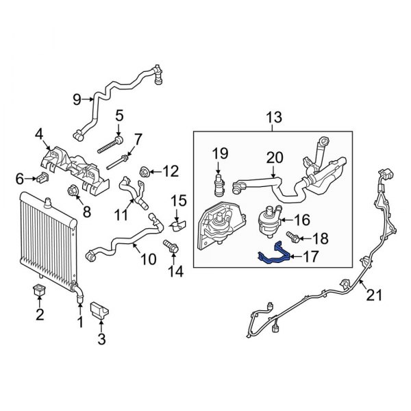 Radiator Mount Bracket