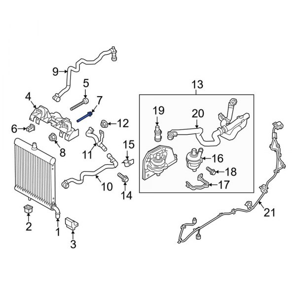 Radiator Mount Bolt