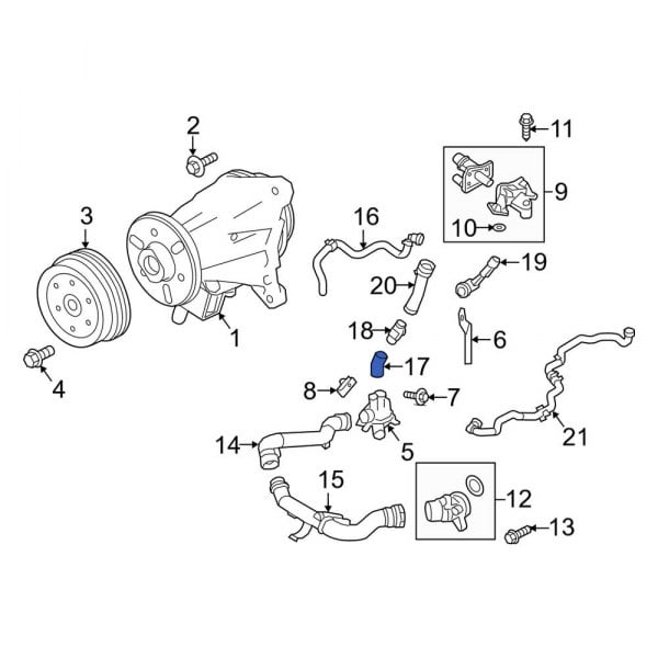 Land Rover Oe Lr081657 - Upper Radiator Coolant Hose