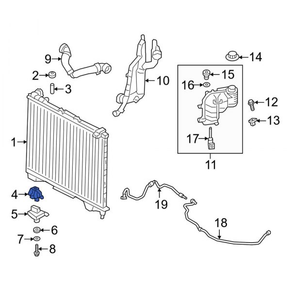 Radiator Mount Bracket